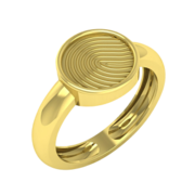 Engagement Fingerprint rings for couples