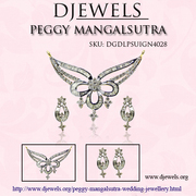 Mangalsutra in White Gold for Indian Brides