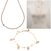 Fashion body chain and foot chain