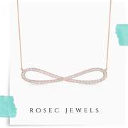 Infinity Diamond Rose Gold Pendant