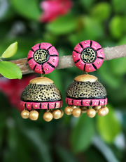 Grab 10% Discount on Shopping of Terracotta Earrings by Anuradha Art 