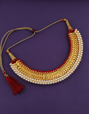 Buy traditional kolhapuri saaj at best price by Anuradha Art Jewellery