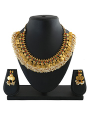 Shop for Laxmi haar and coin necklace at best price.