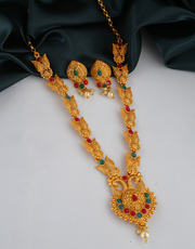 Shop for Long Necklace and Haram designs at Anuradha Art Jewellery.