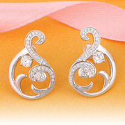 Online Shopping Silver Earrings