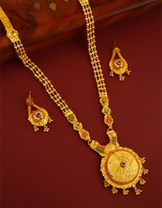 Buy latest Gold Long Necklace Designs Collection at Best Price.