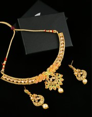 Buy New Necklace Design Online at Best Price by Anuradha Art Jewellery