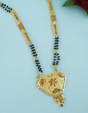 Anuradha Art Jewellery Offers Long Mangalsutra Designs in Gold 