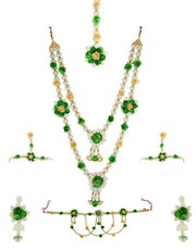 Check out Exclusive Flower Jewellery for Haldi online.