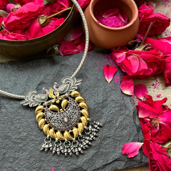 Authentic 925, temple style and silver chain jewellry- Kapaskatha