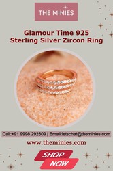 Glamour Time 925 Sterling Silver Zircon Ring - The Minies